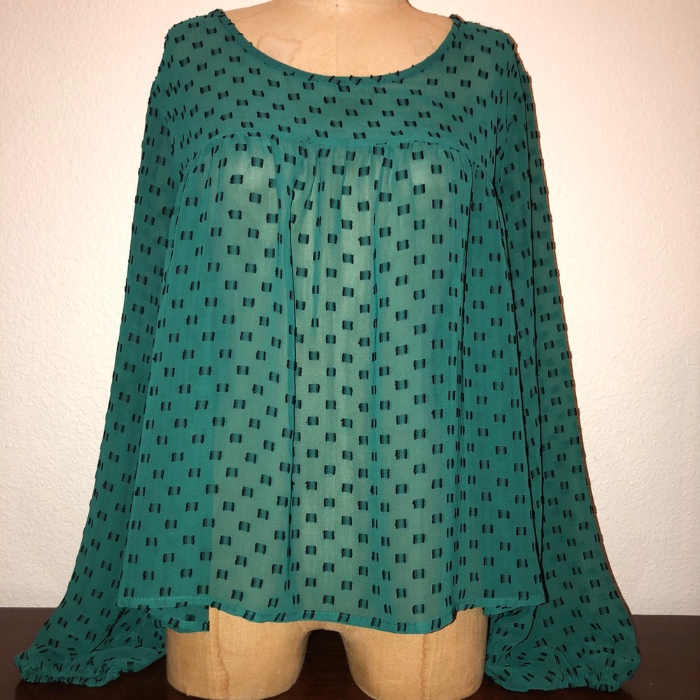 Green Sheer Merona Top